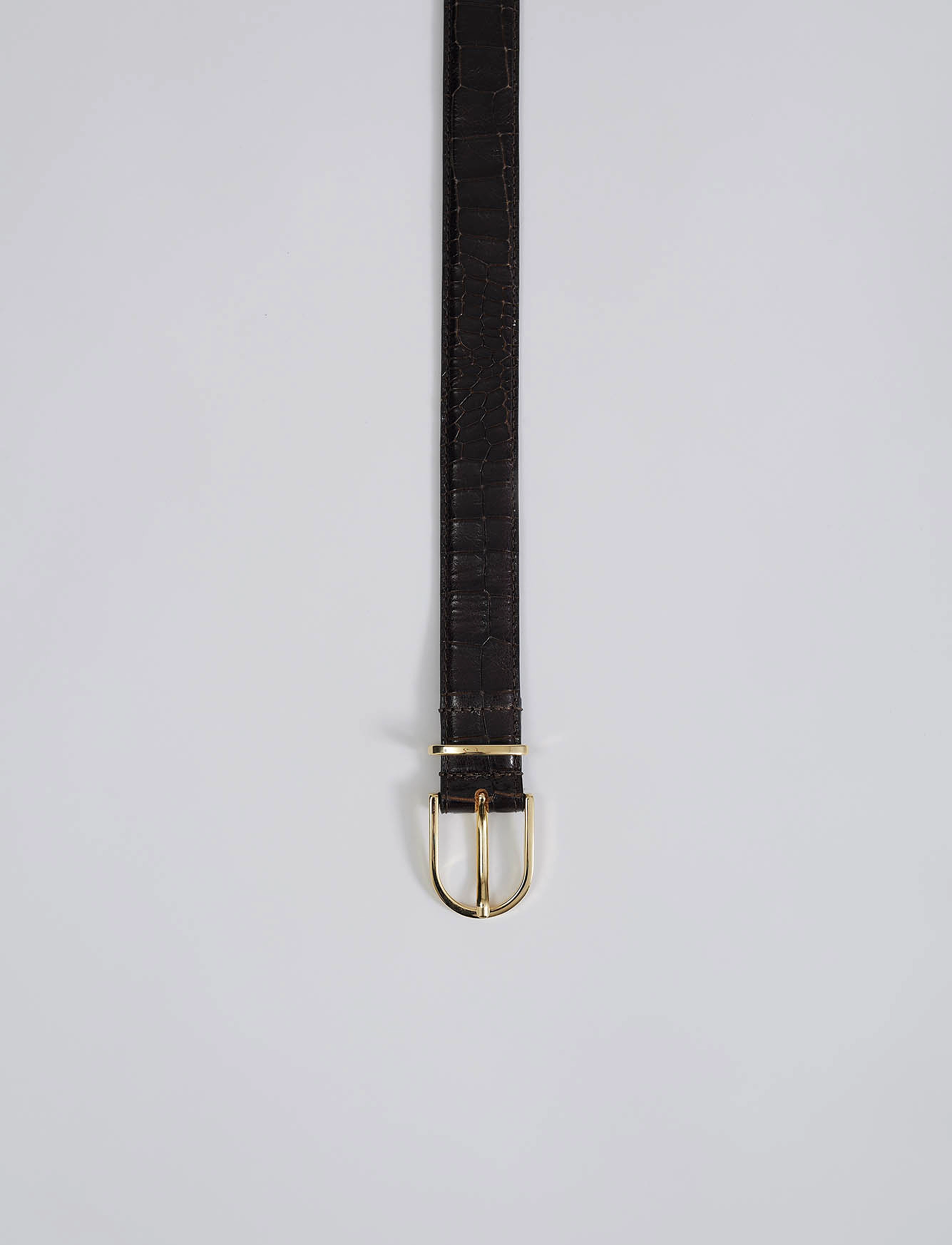 Malina - Charlie rounded buckle leather belt - nahkrihmad - brown - 4
