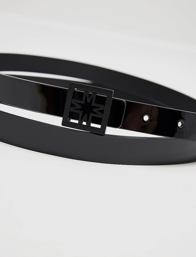 Malina - Hazel double length patent iconic leather belt - casual gürtel - black - 3