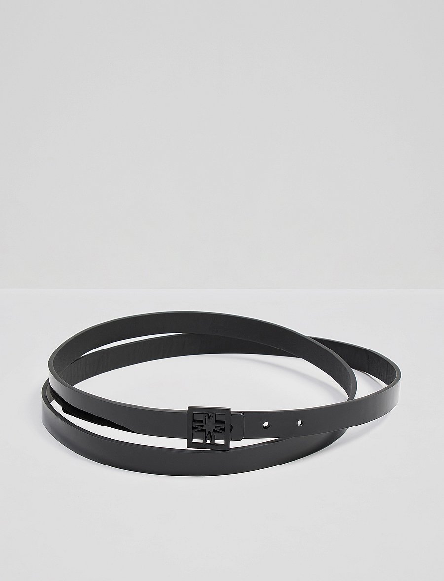 Malina - Hazel double length patent iconic leather belt - nahkrihmad - black - 4