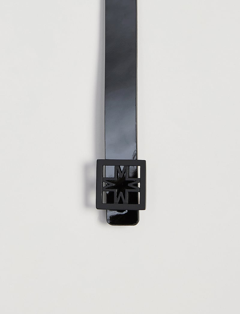 Malina - Hazel double length patent iconic leather belt - casual gürtel - black - 5