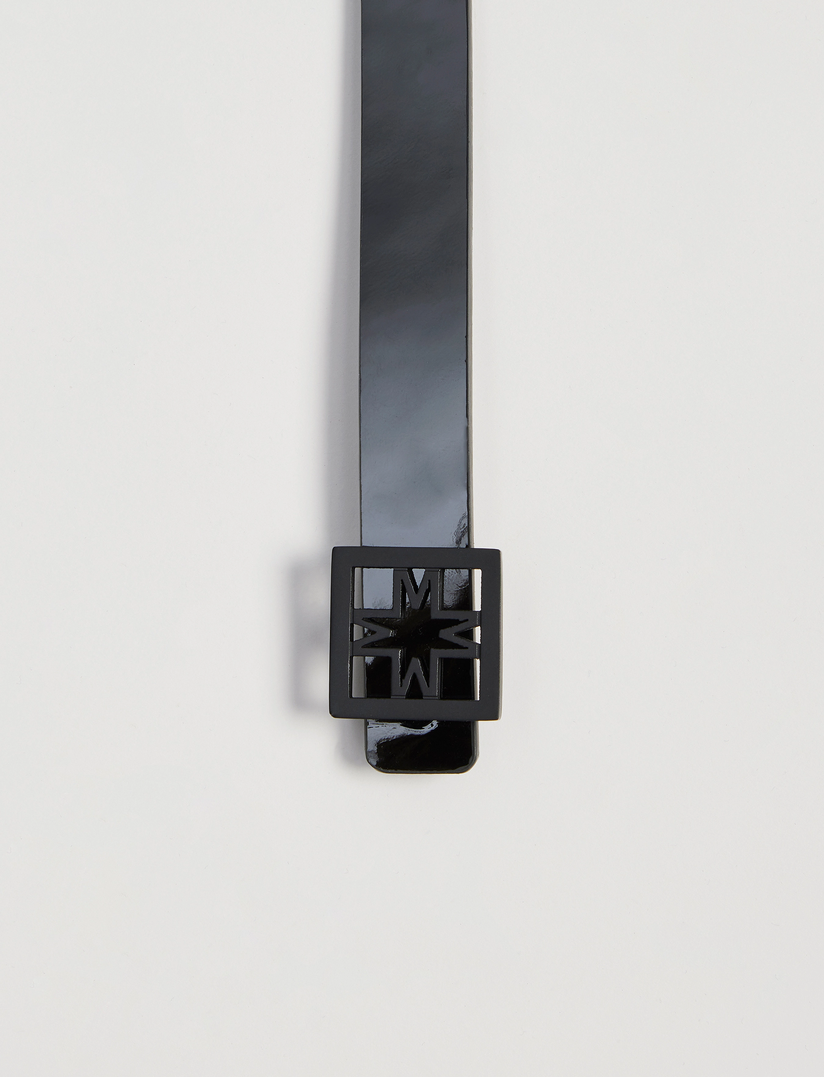 Malina - Hazel double length patent iconic leather belt - nahkrihmad - black - 5