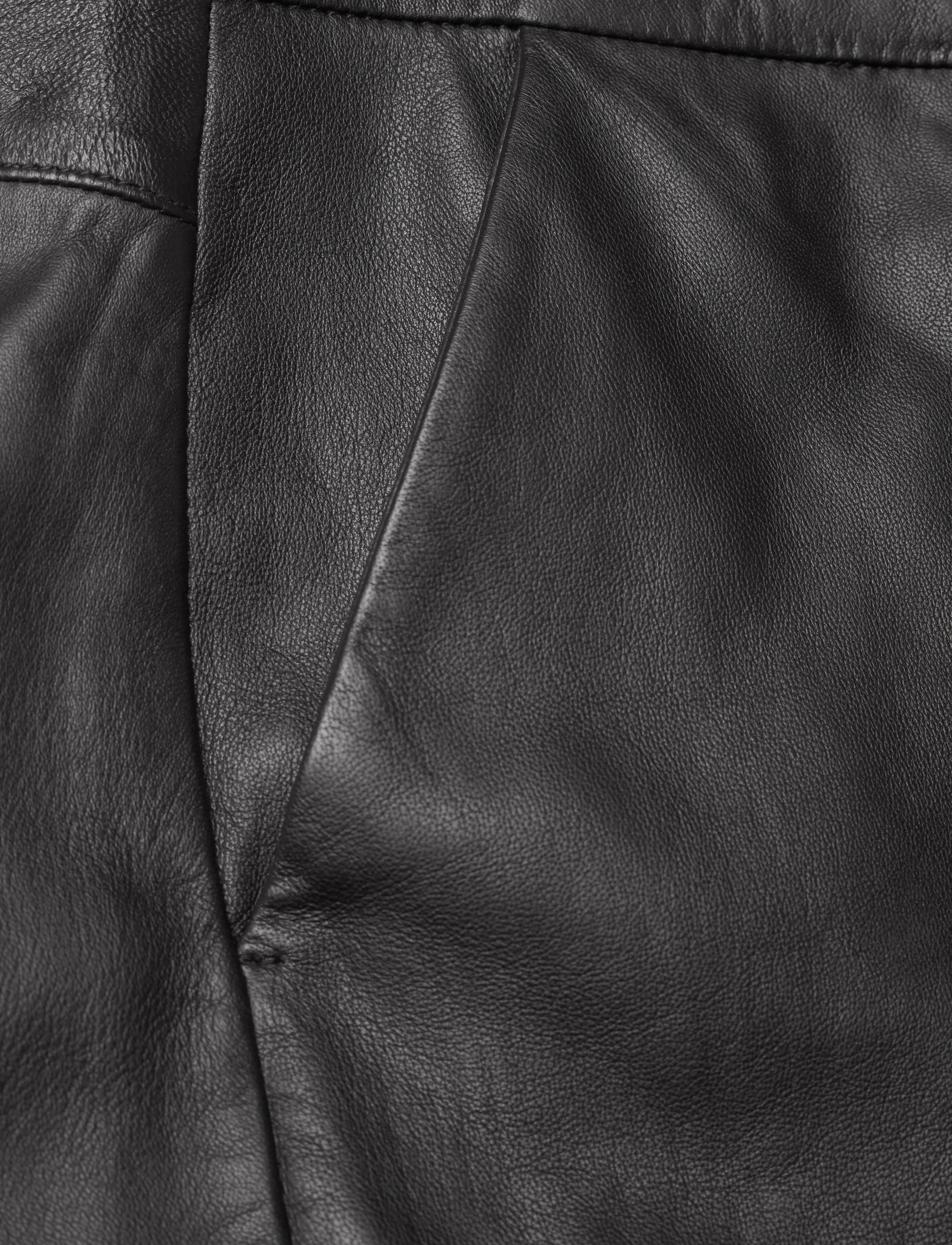 Malina - Felise High Rise Wide leather pants - black - 4