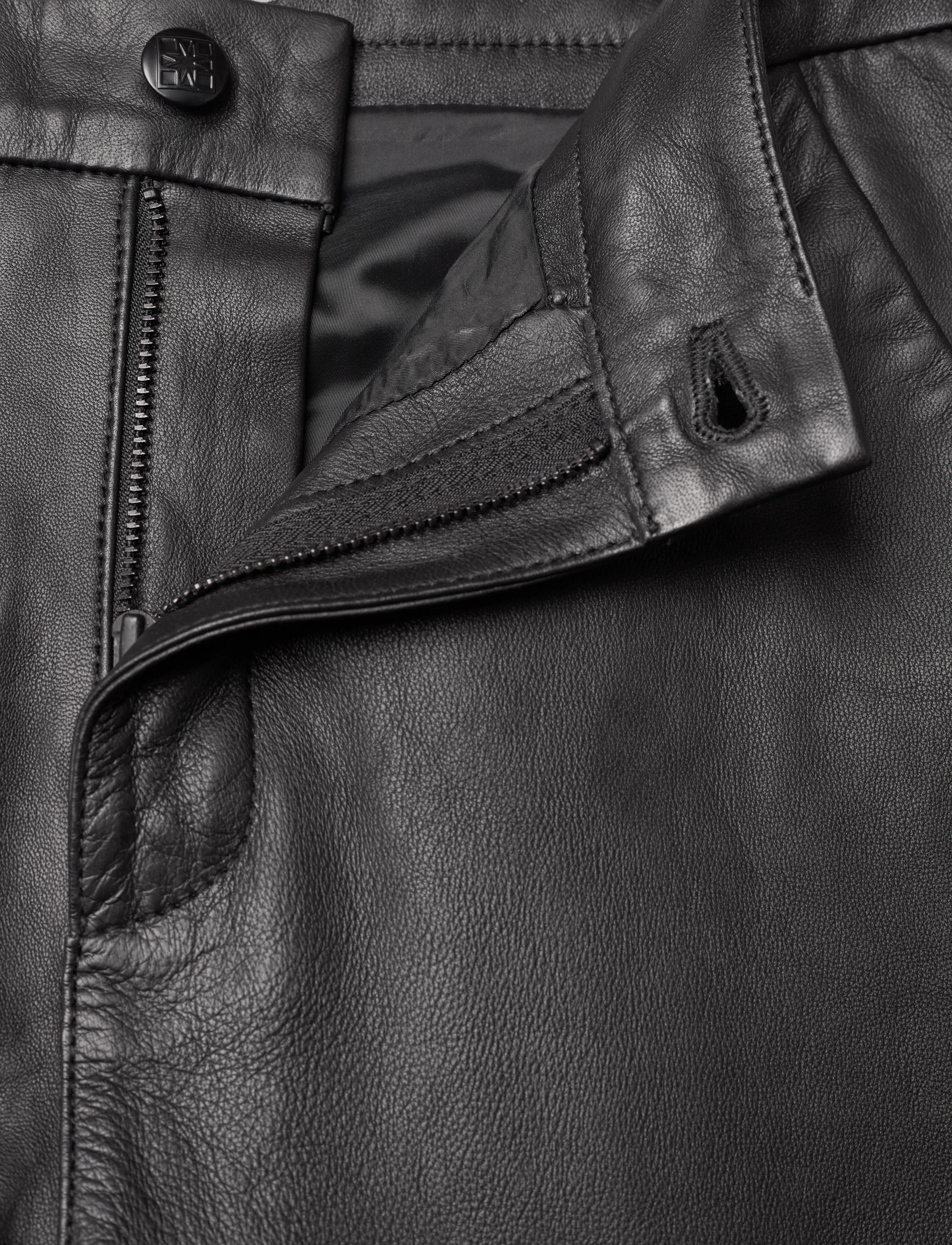 Malina - Felise High Rise Wide leather pants - black - 5