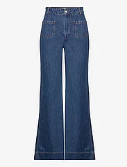 Malina - Brynn Wide Cotton Jeans - brede jeans - blue wash - 0