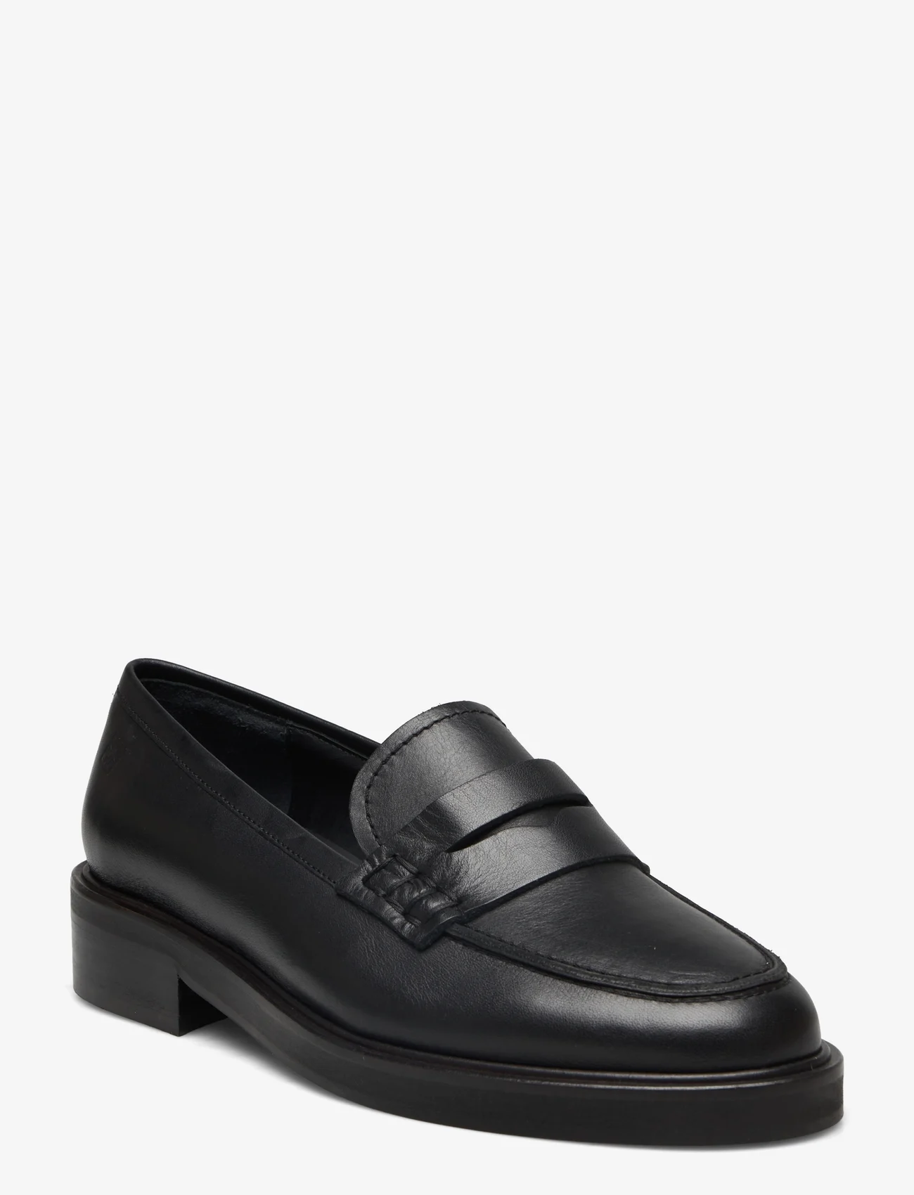 Malina - Leona Leather Loafers - flade sko - black - 1