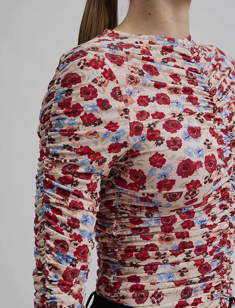 Malina - Lydia long sleeve draped jersey top - langärmlige tops - multi coloured - 5