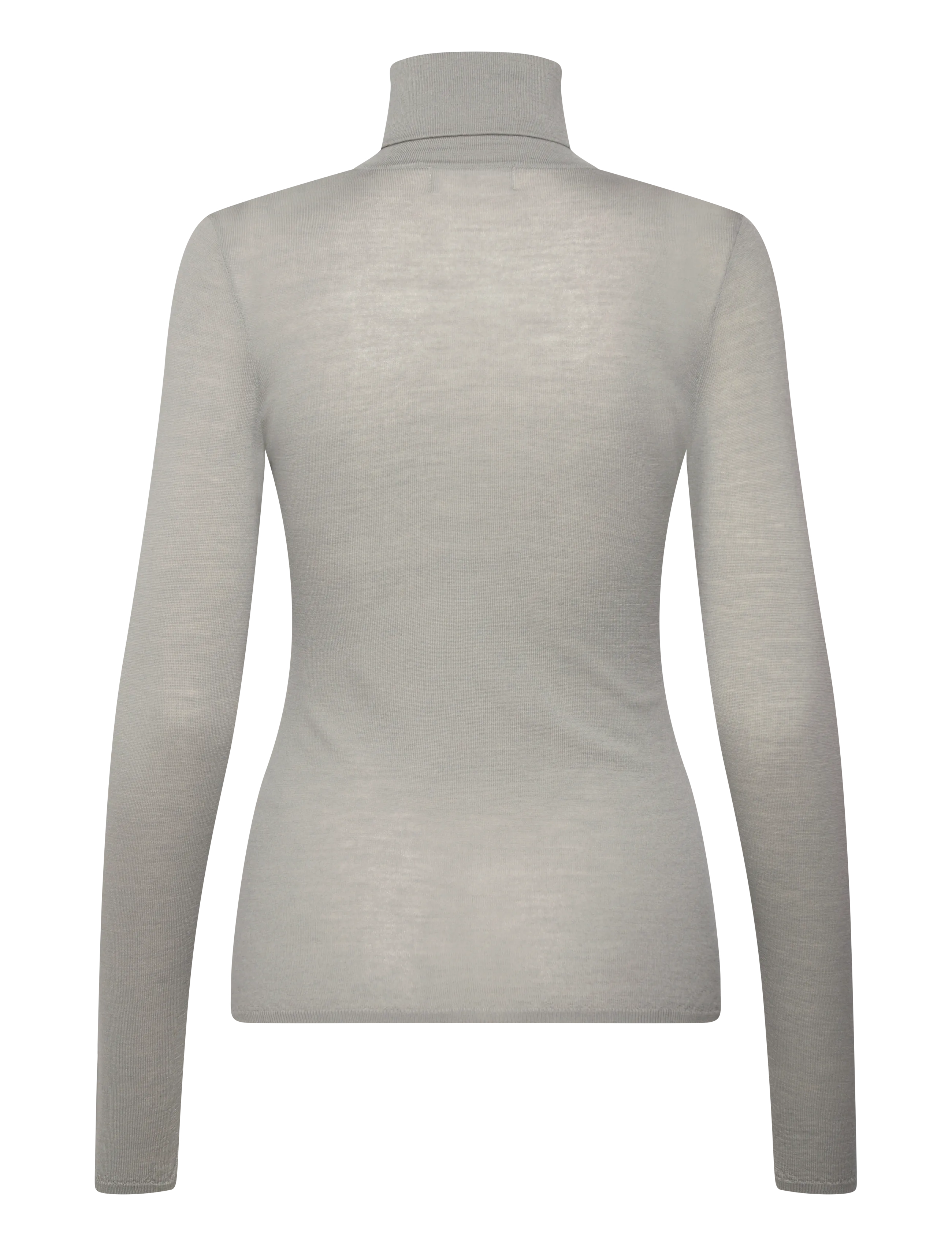 Malina - Quinn thin turtleneck wool top - coltruien - steel grey - 2