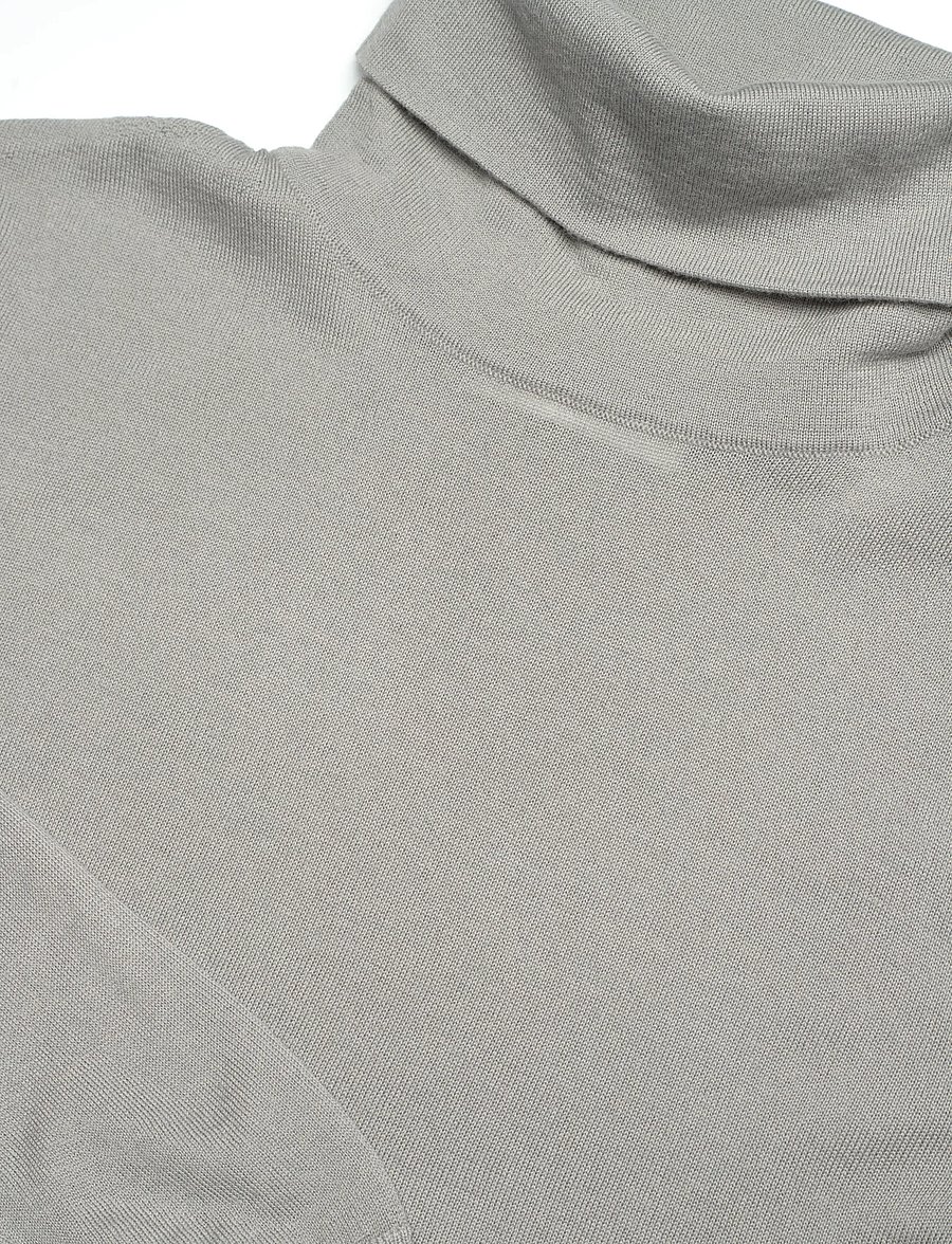 Malina - Quinn thin turtleneck wool top - rullekraver - steel grey - 5