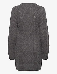 Malina - Eloise cable knitted mohair blend mini dress - strickkleider - smoke - 1
