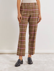 Malina - Lovi pants - tailored trousers - olive check - 2