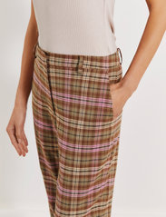 Malina - Lovi pants - dalykinio stiliaus kelnės - olive check - 4