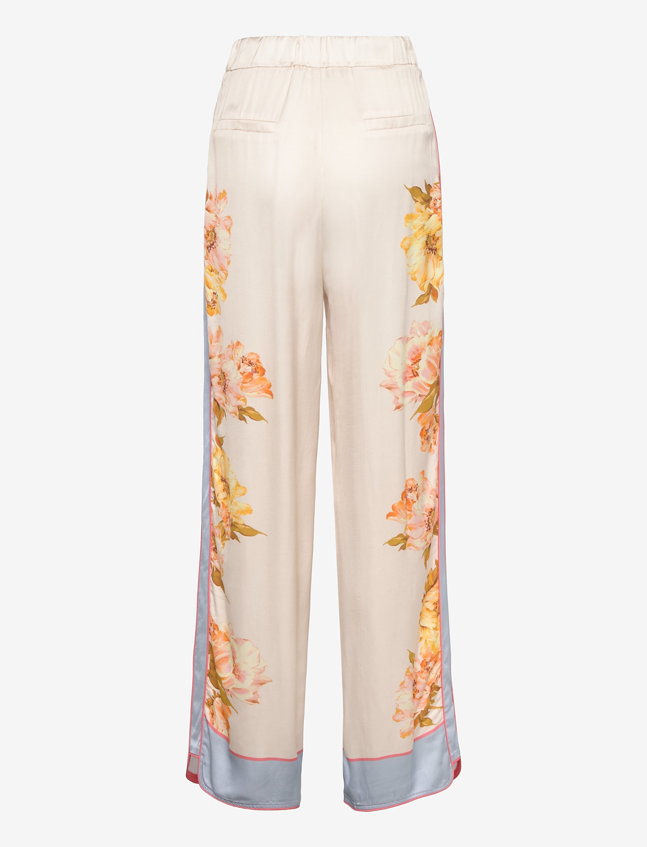 Malina - Haven high rise pants - hosen mit weitem bein - cream peony - 2