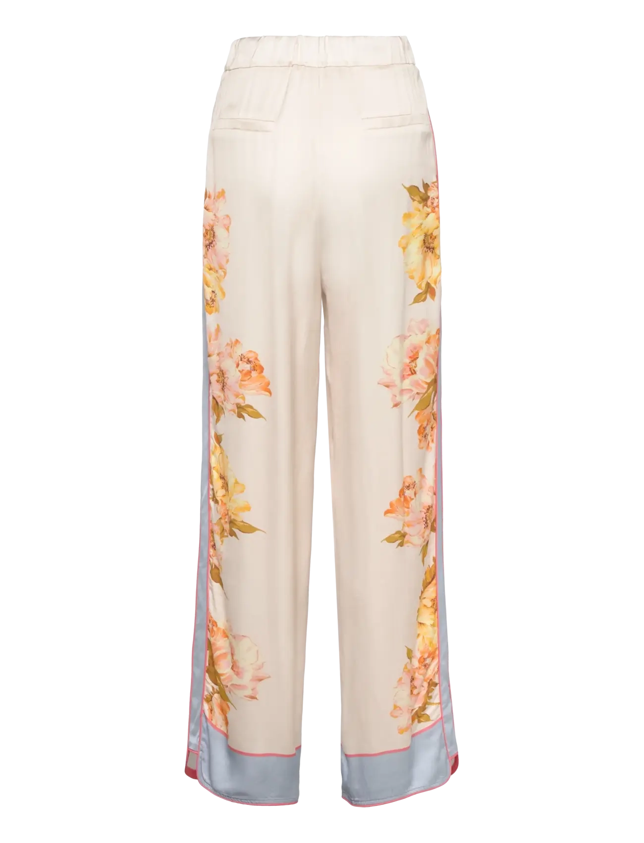 Malina - Haven high rise pants - bukser med brede ben - cream peony - 2