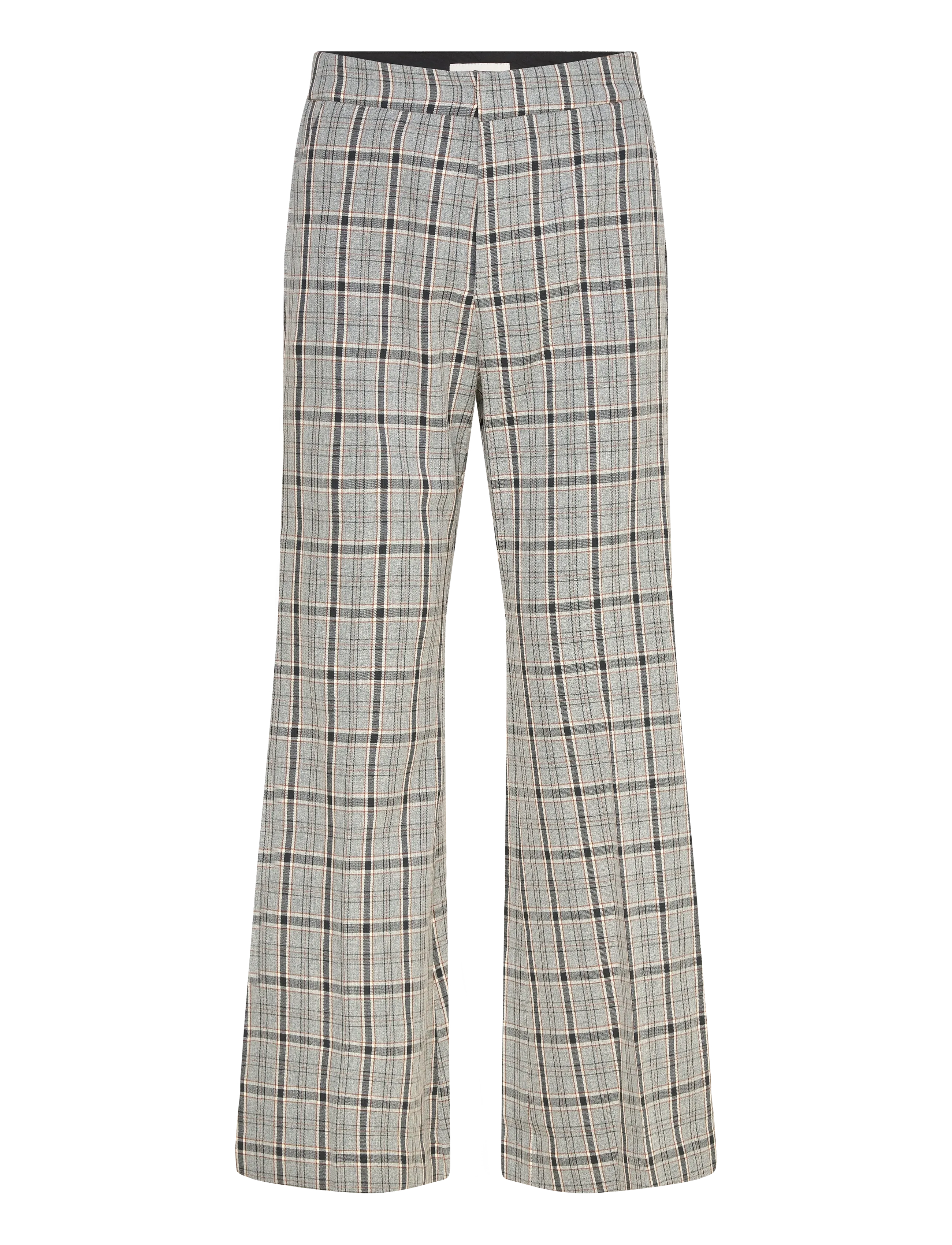 Malina Celeste Pants - Officewear - STONE GREY CHECK / grey