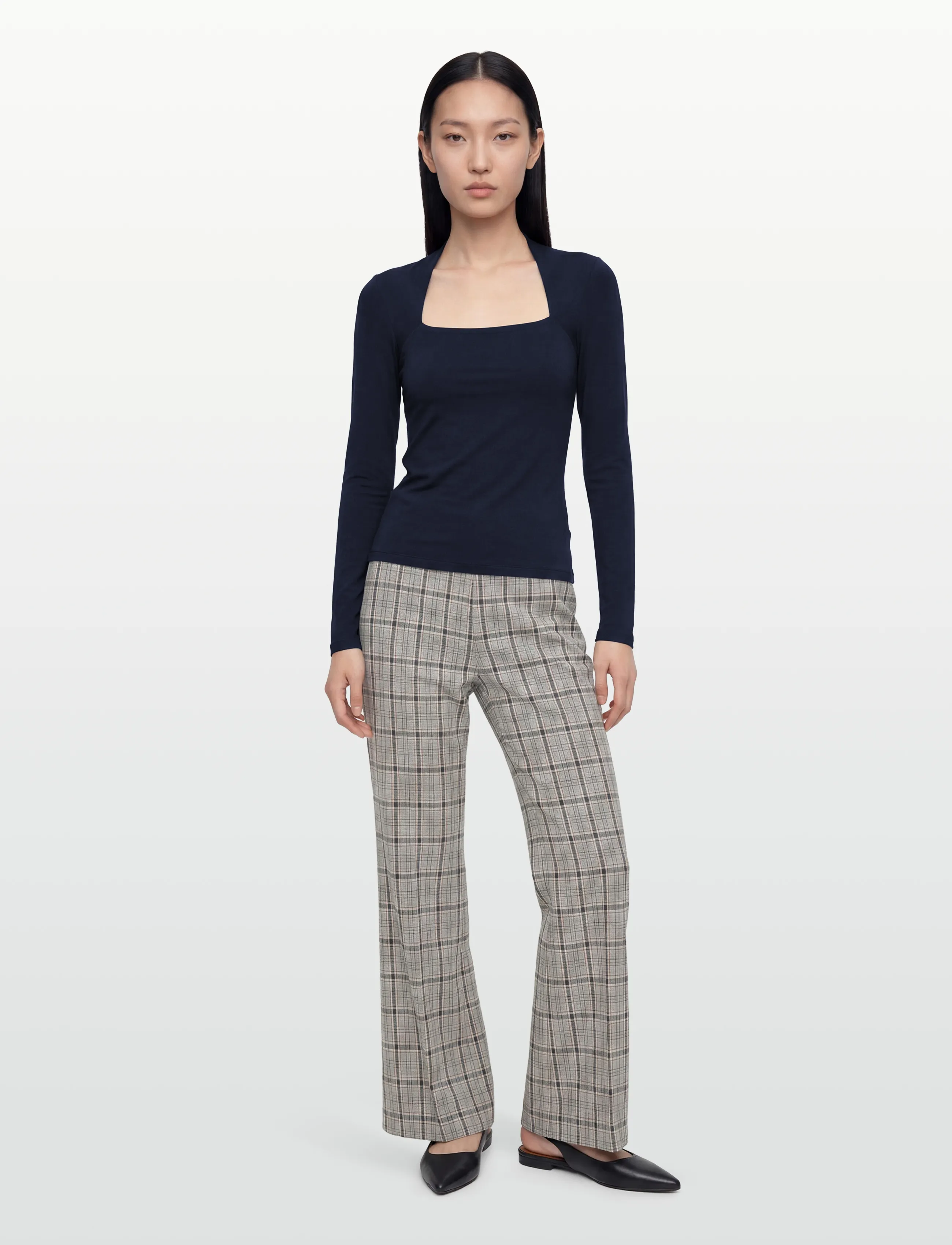 Malina Celeste Pants, S, Grey, Bukser > Flared, Dame