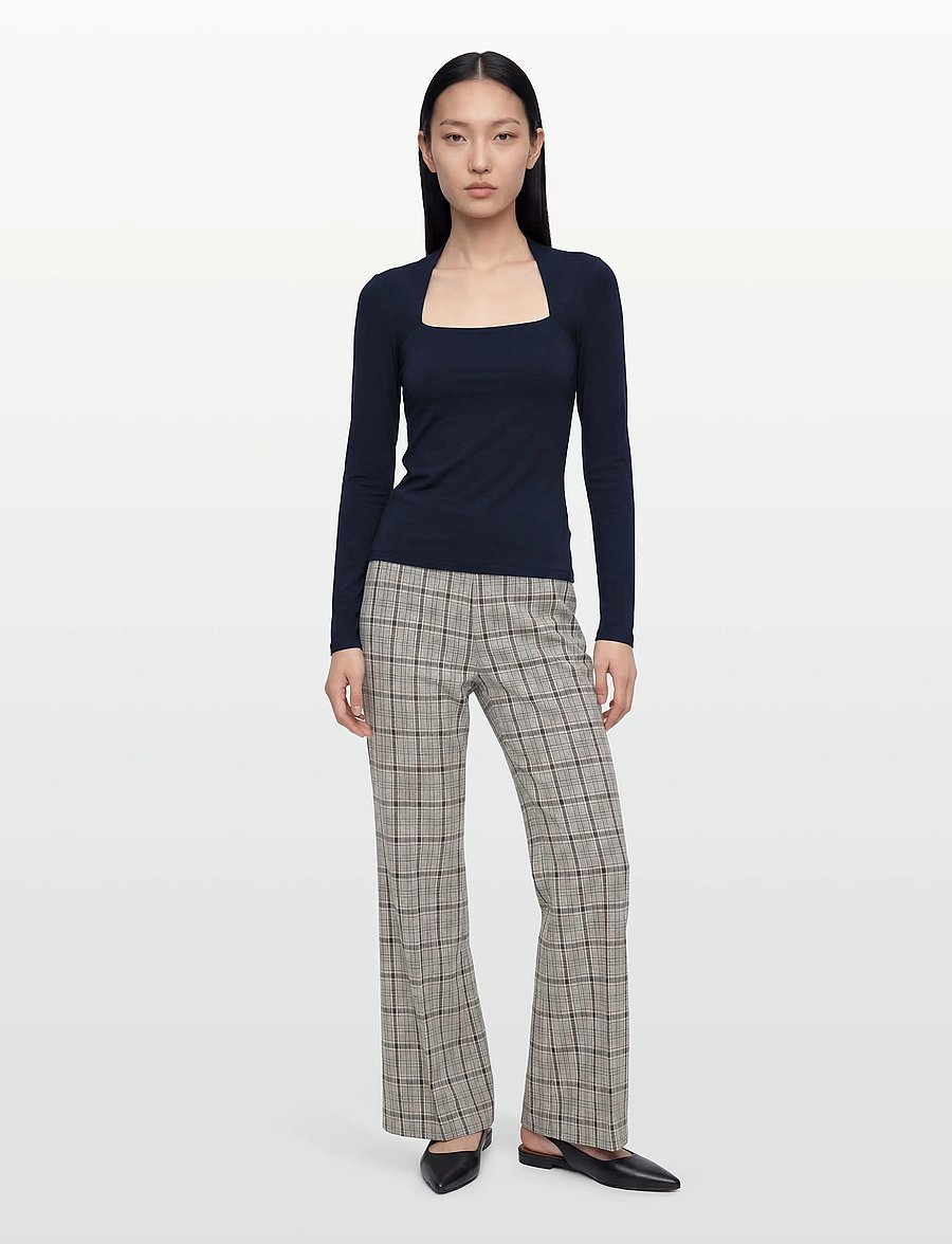 Malina - Celeste Pants - pidulikud püksid - stone grey check - 0
