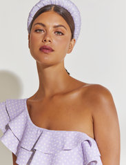 Malina - Enora headband - laveste priser - polka-dot lavender - 2