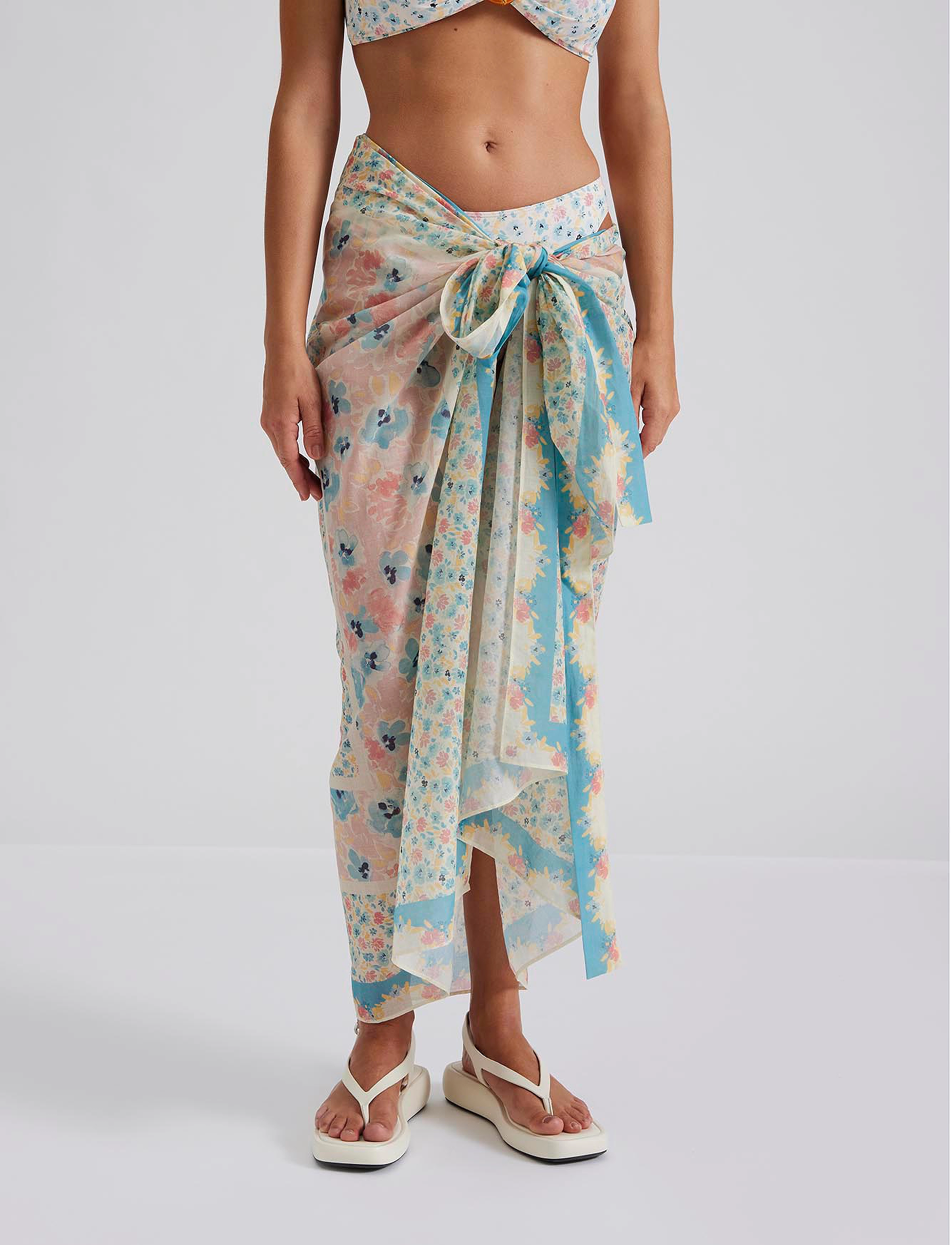 Malina - Beach wrap pareo - ditsy - 4