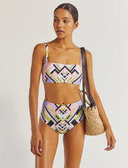 Malina - Enya bikini bottom - bikinio kelnaitės aukštu liemeniu - tropical jardin - 2