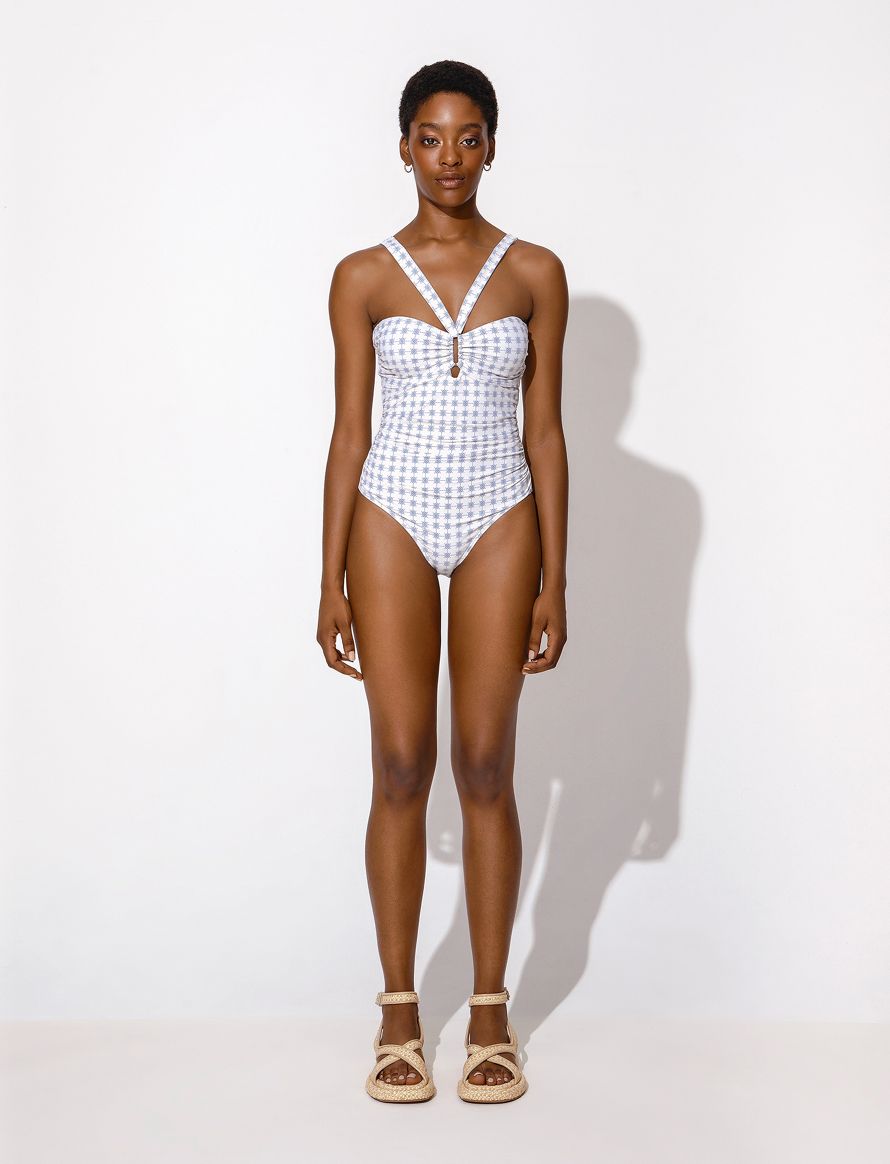 Malina - Eloide swimsuit - french ditsy blue - 2