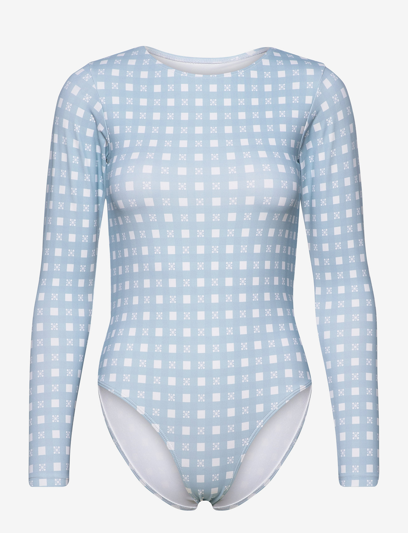 By Malina - Maxine long sleeved swimsuit - iconic print ocean blue - 0