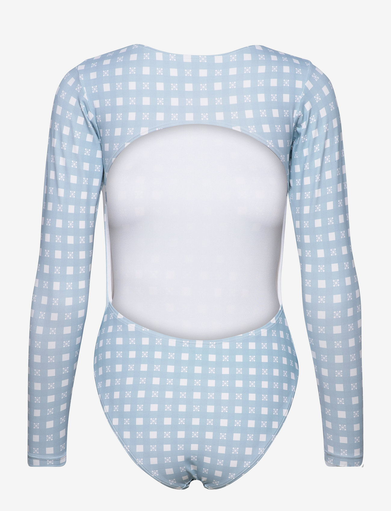 By Malina - Maxine long sleeved swimsuit - iconic print ocean blue - 1