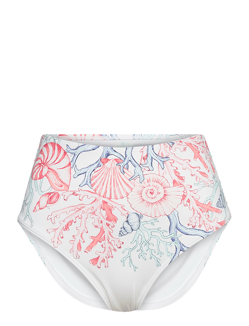 Malina - Noemi bikini bottom - højtaljede bikinitrusser - capri corals blush - 1