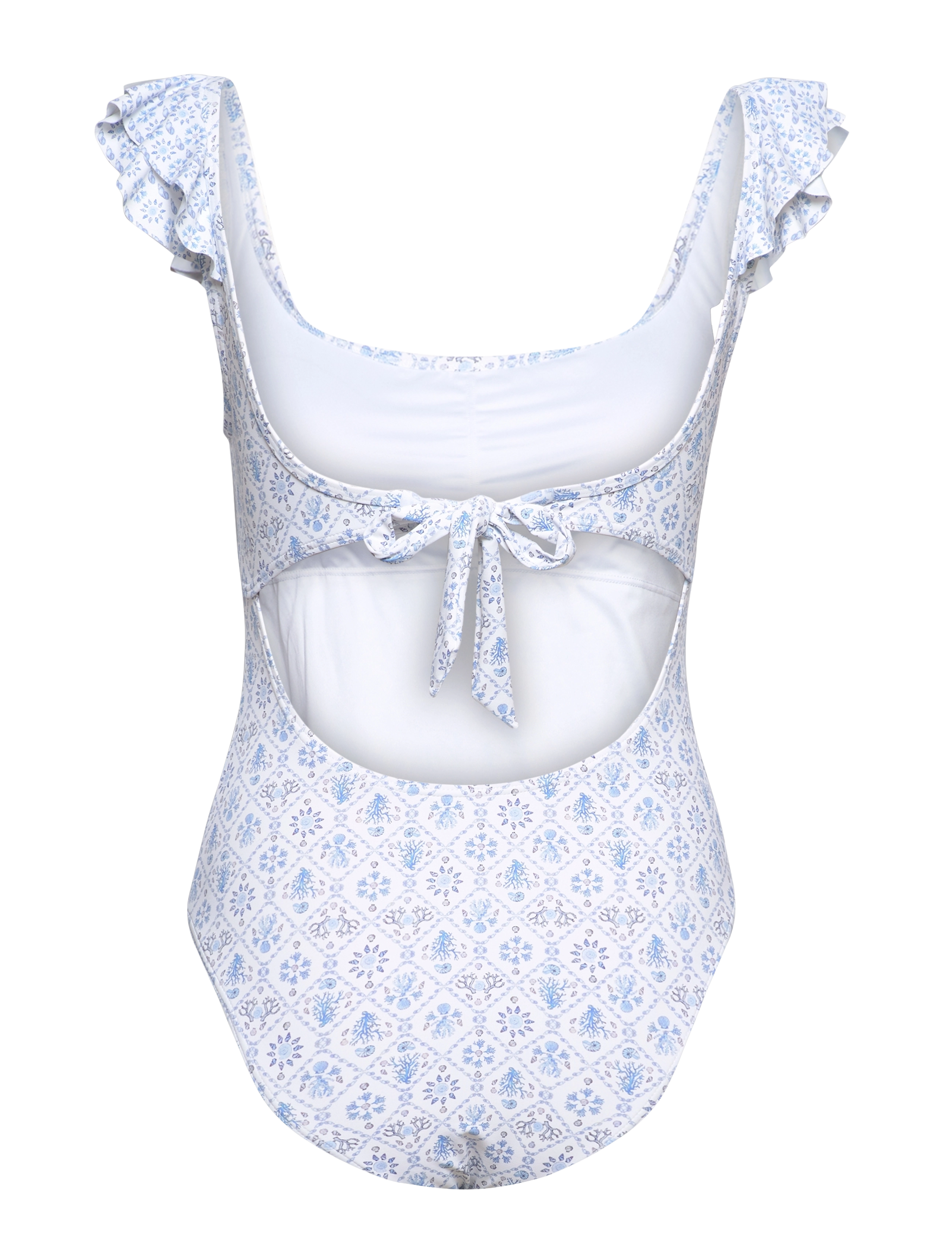 Malina - Fiore swimsuit - capri corals azure - 1