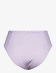 Malina - Denise high-waist bikini bottom - high waist bikini bottoms - polka-dot lavender - 1