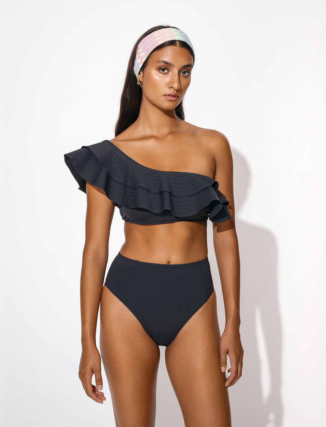 Malina Denise One shoulder Bikini Top Bandeau Bikini Oberteile Boozt