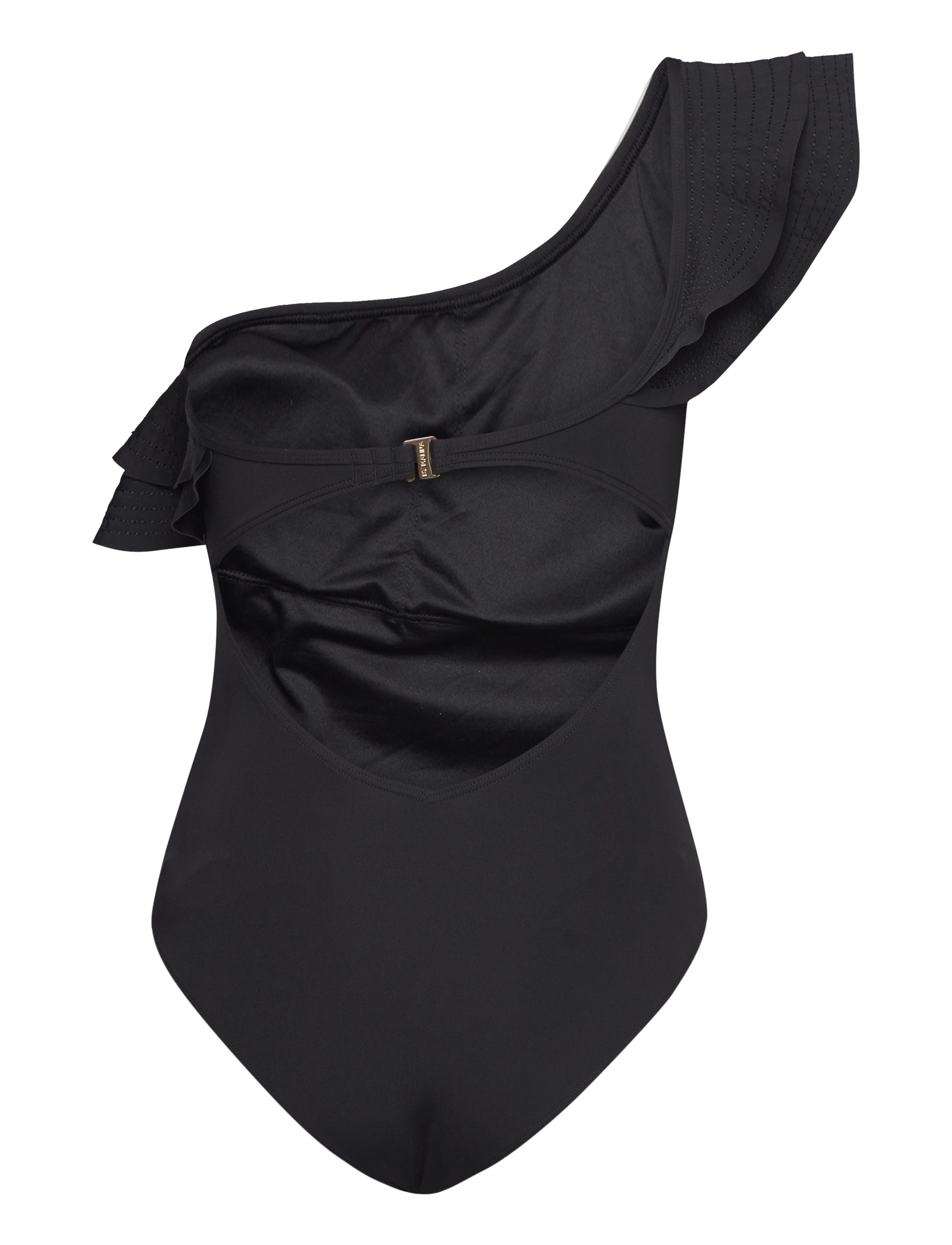 Malina - Eleonor one-shoulder swimsuit - black - 2