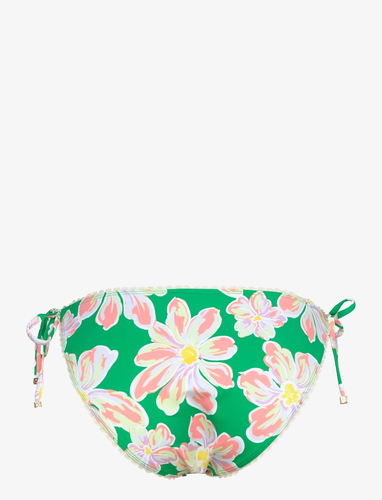 Malina - Fleurine low-waist bikini bottoms - side tie bikinier - green lily - 1