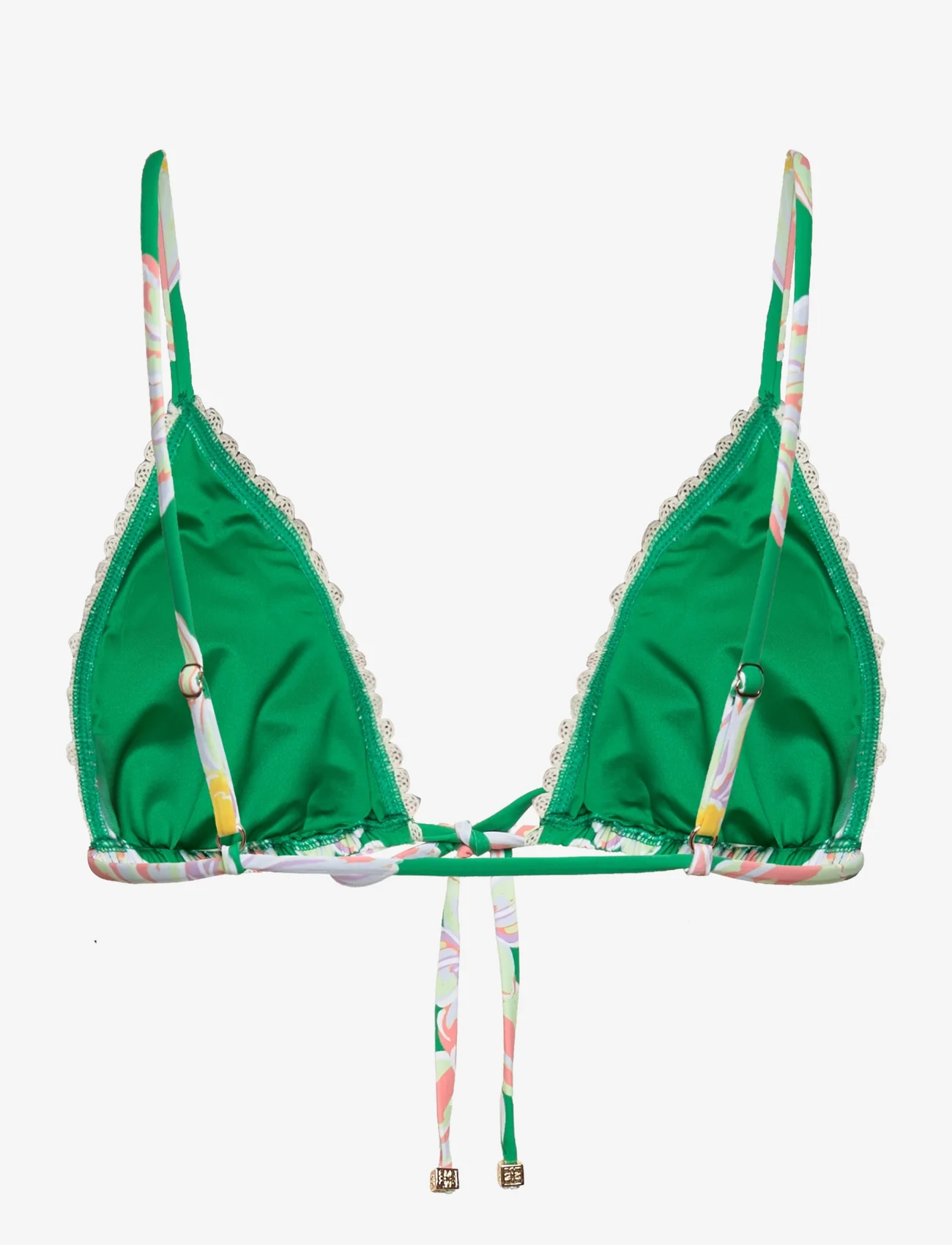 Malina - Fleurine triangle bikini top - bikinien kolmioyläosat - green lily - 1