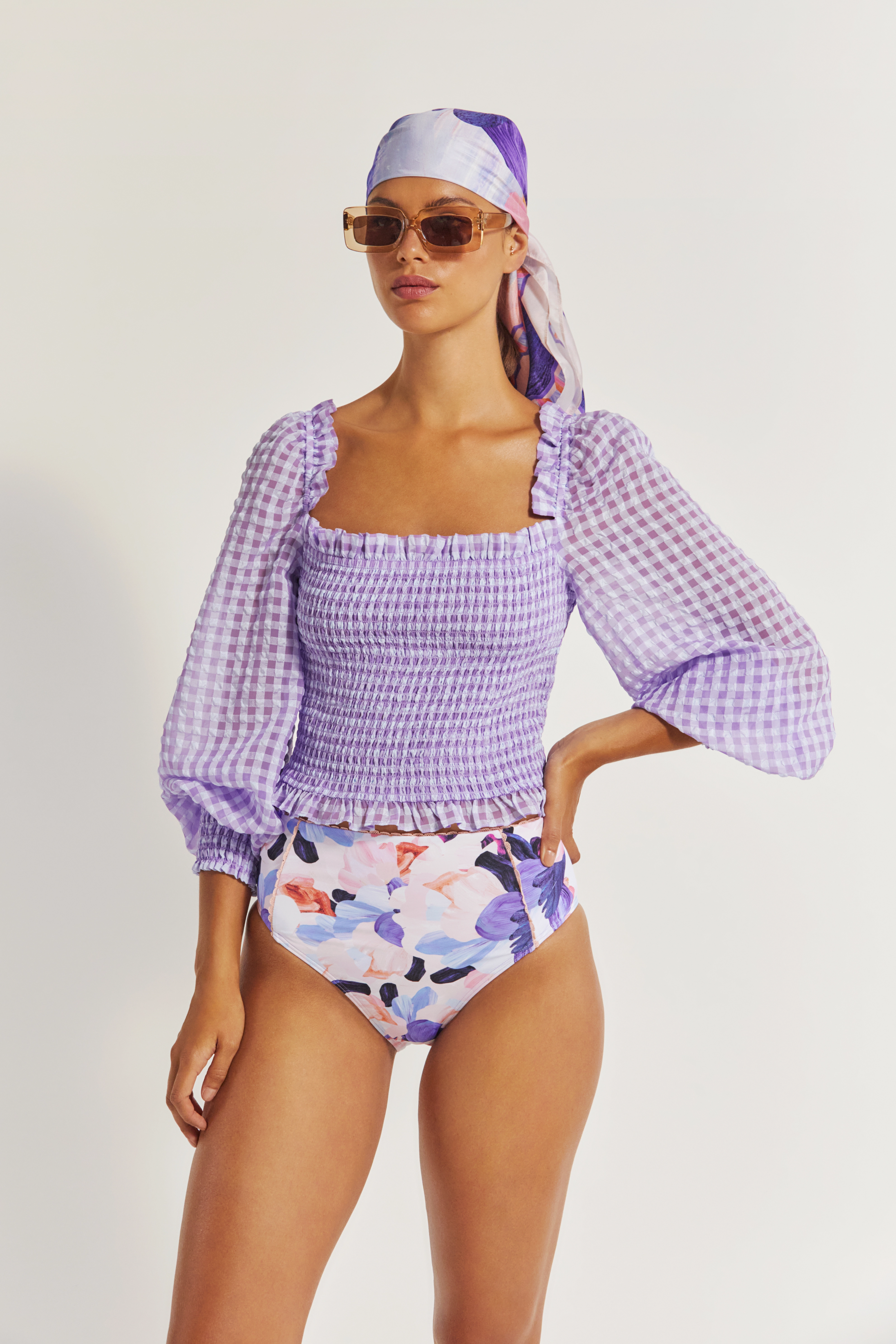 By Malina - Adriana bikini bottom - bold brush - 4