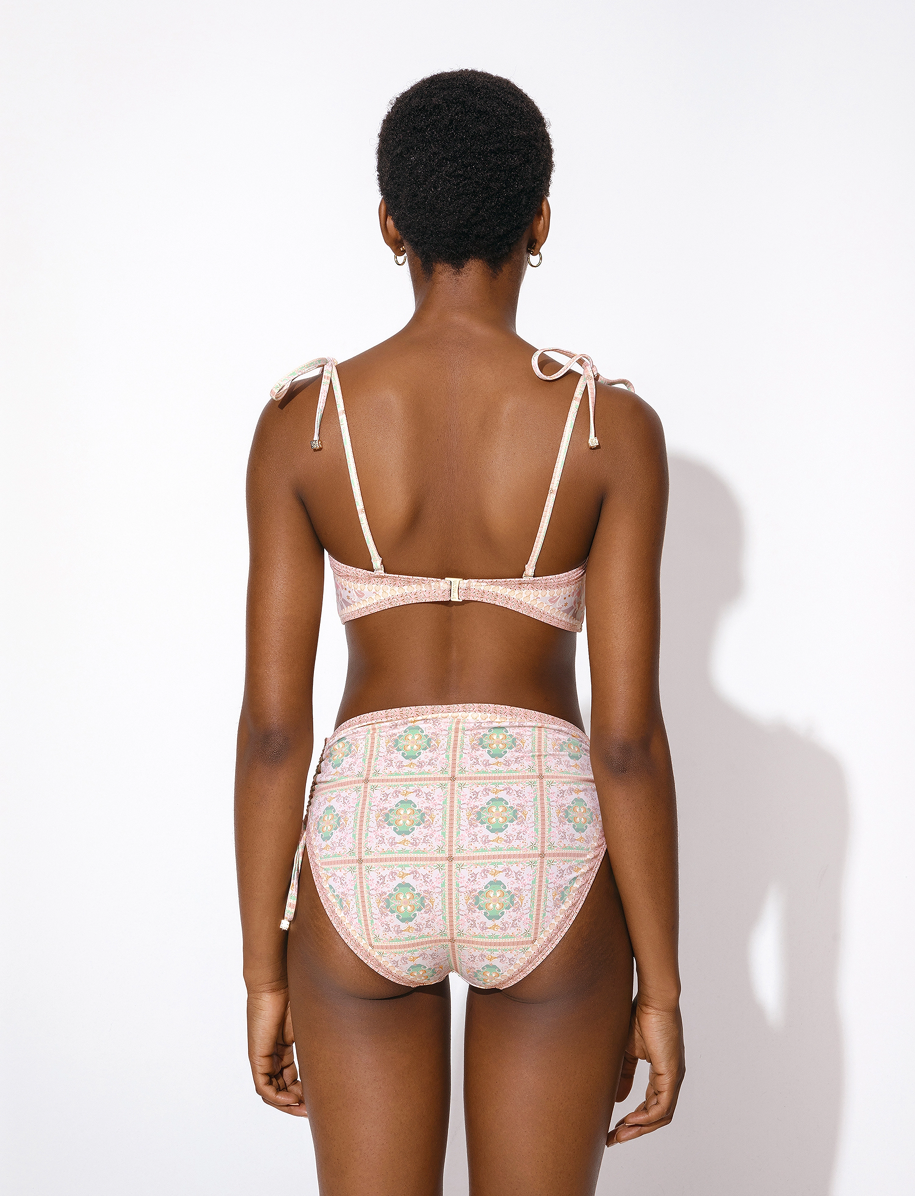 Malina - Della Bikini Bottom - kõrge pihaga bikiinid - pastel shells - 5
