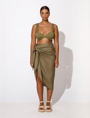 Malina - Aleah Bikini Top - bikinitoppe med bøjle - olive - 3