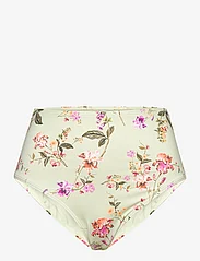 Malina - Ivy Bikini Bottom - højtaljede bikiniunderdele - soft floral pistachio - 0