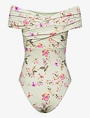 Malina - Isa Swimsuit - badedragter - soft floral pistachio - 1