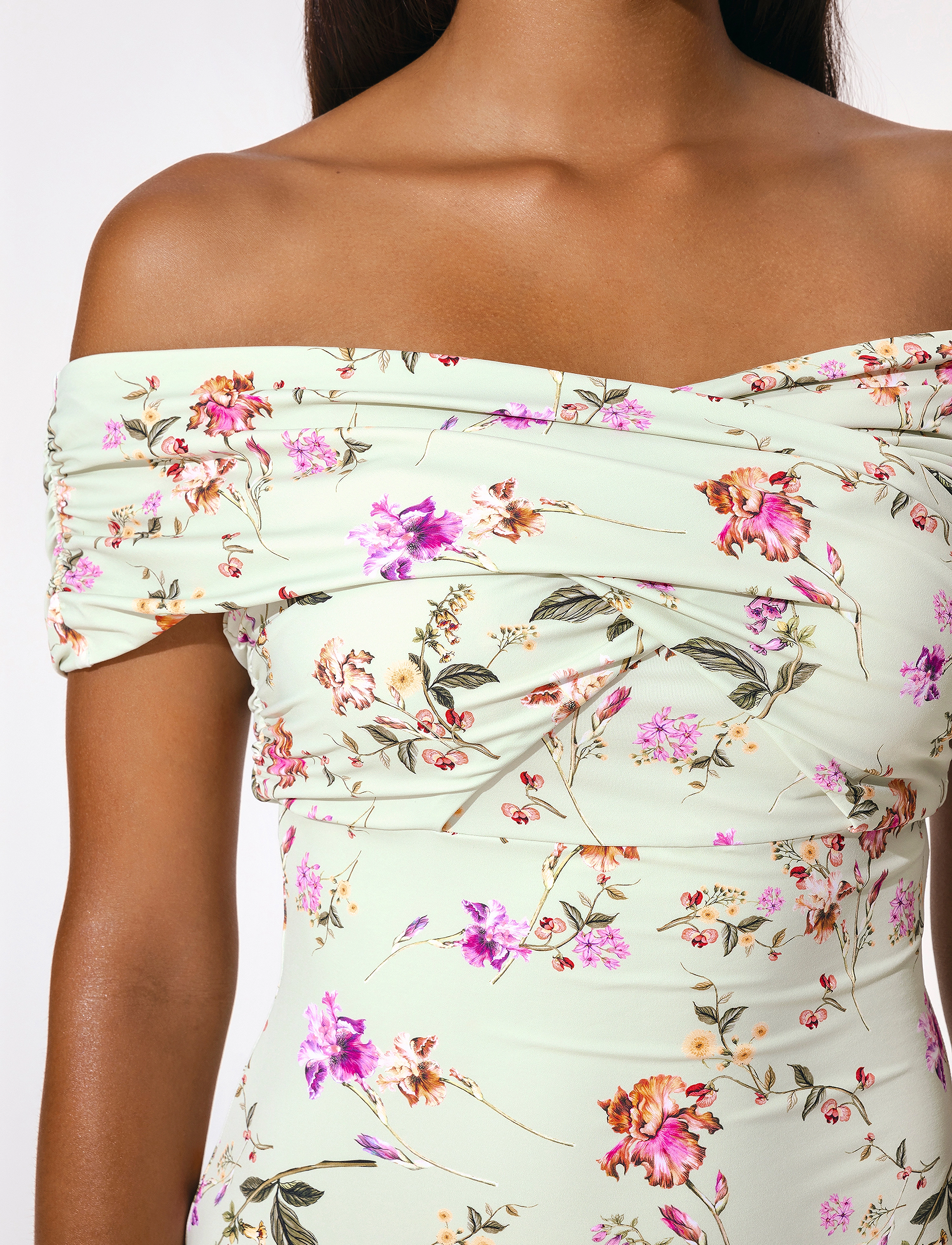 Malina - Isa Swimsuit - soft floral pistachio - 5