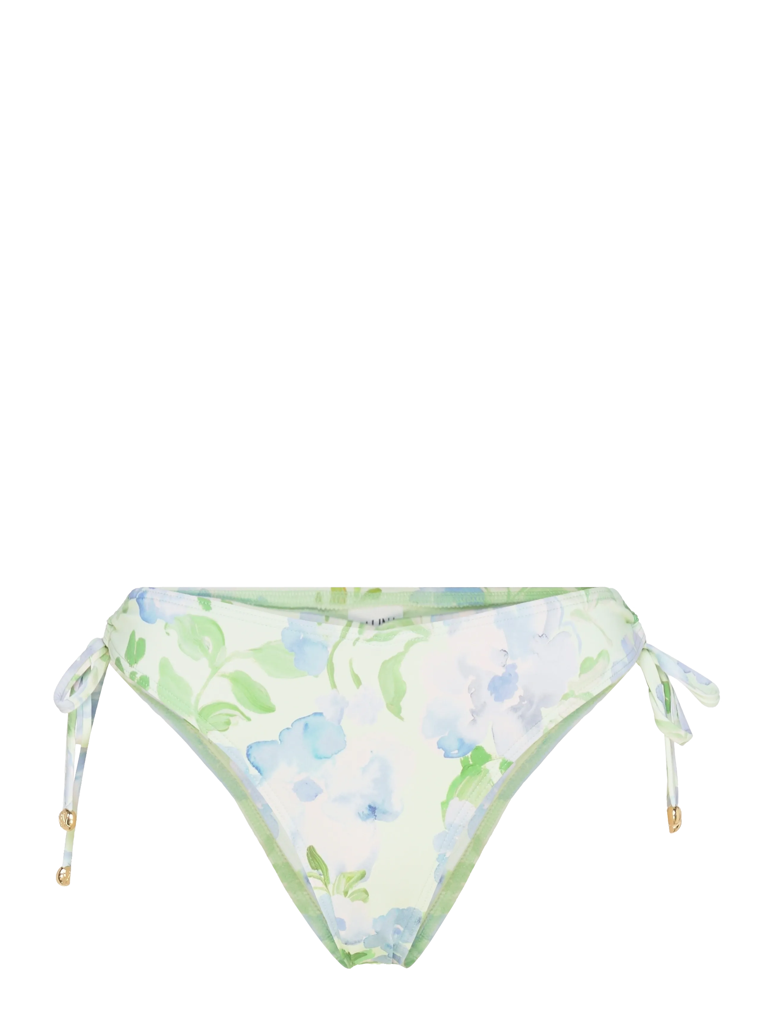 MALINA Blanka Printed Drawstring Bikini Bottoms Grün - L - Damen