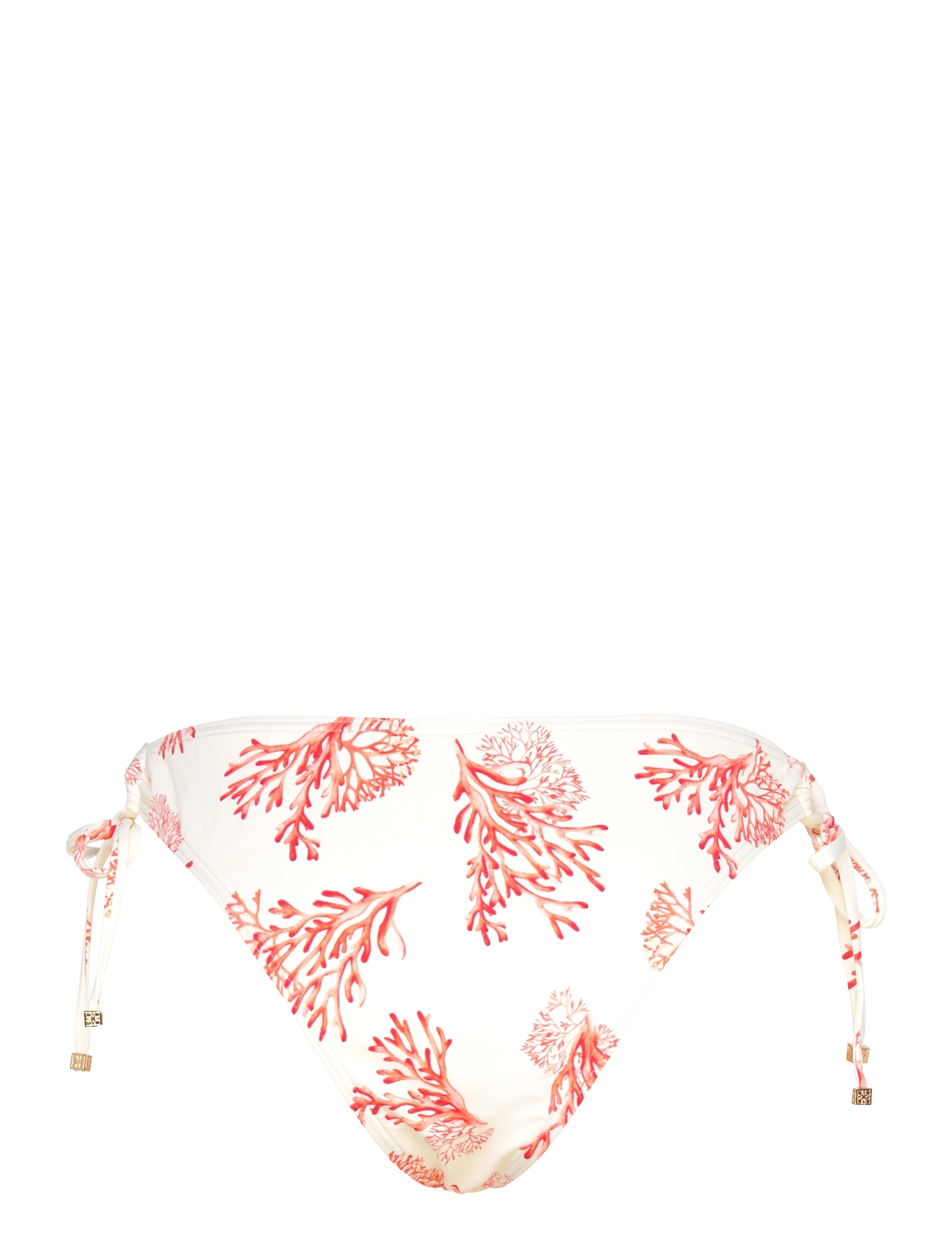 Malina - Blanka printed drawstring bikini bottoms - side tie bikinier - coral red - 2