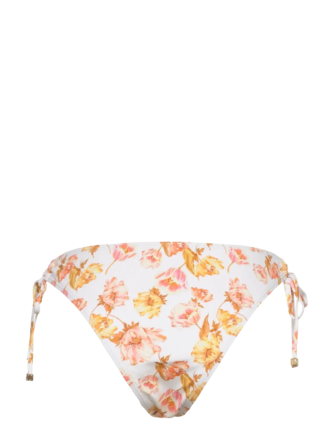 Malina - Blanka printed drawstring bikini bottoms - bikinis mit seitenbändern - cream peony - 2