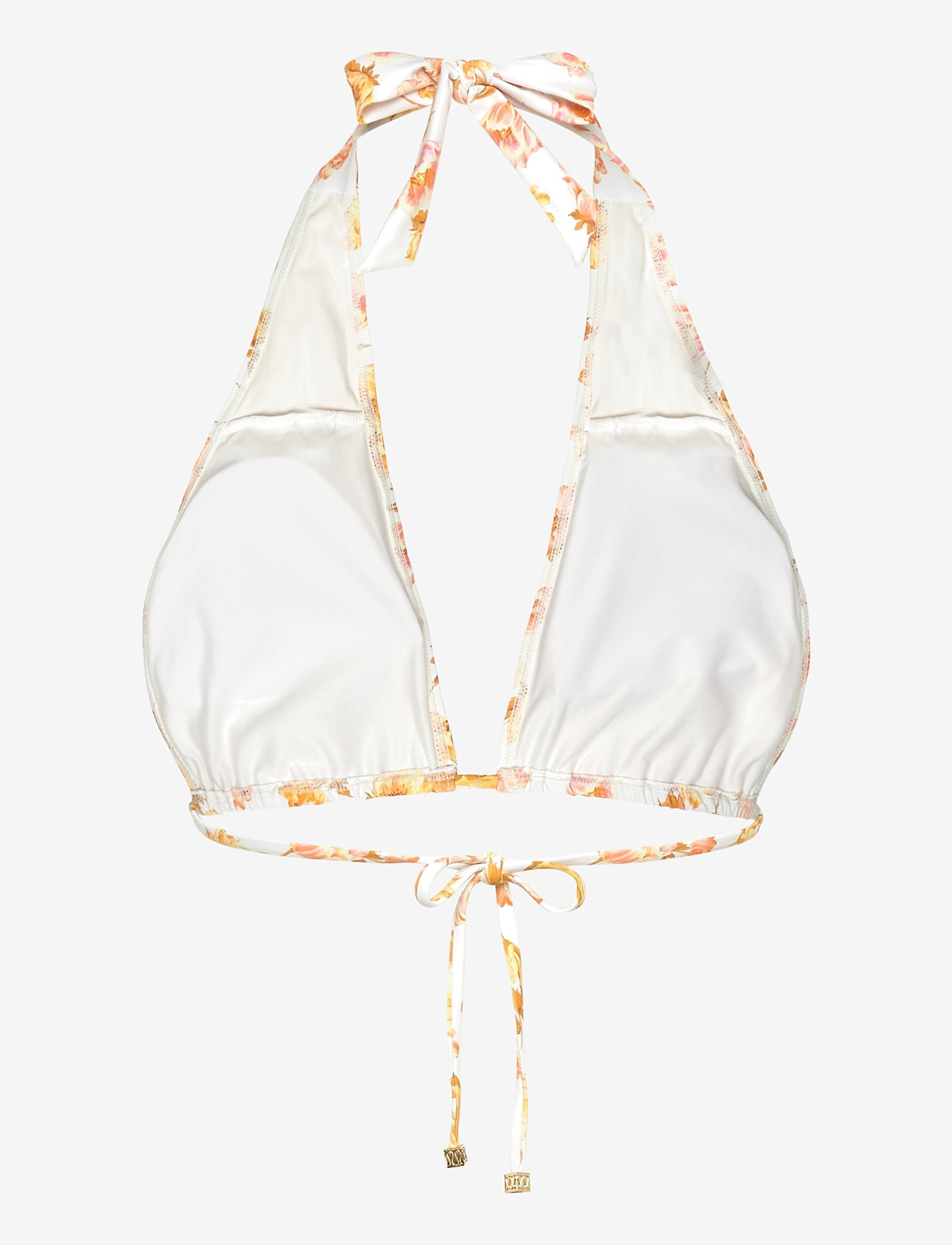 Malina - Blanka Printed Bandeau Bikini Top - bikinien bandeauyläosat - cream peony - 2
