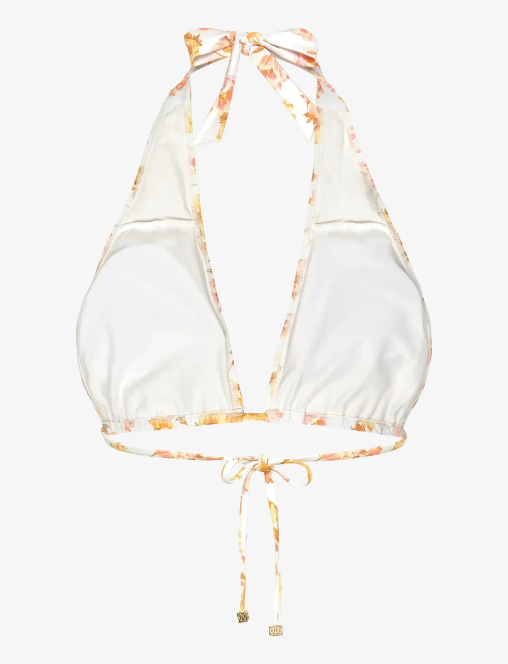 Malina - Blanka printed bandeau bikini top - bandeaubikinier - cream peony - 2