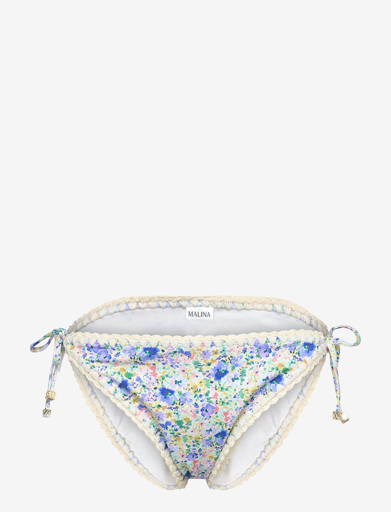 Malina - Ally crochet trimmed bikini bottoms - küljele seotavad bikiinid - ditsy - 0