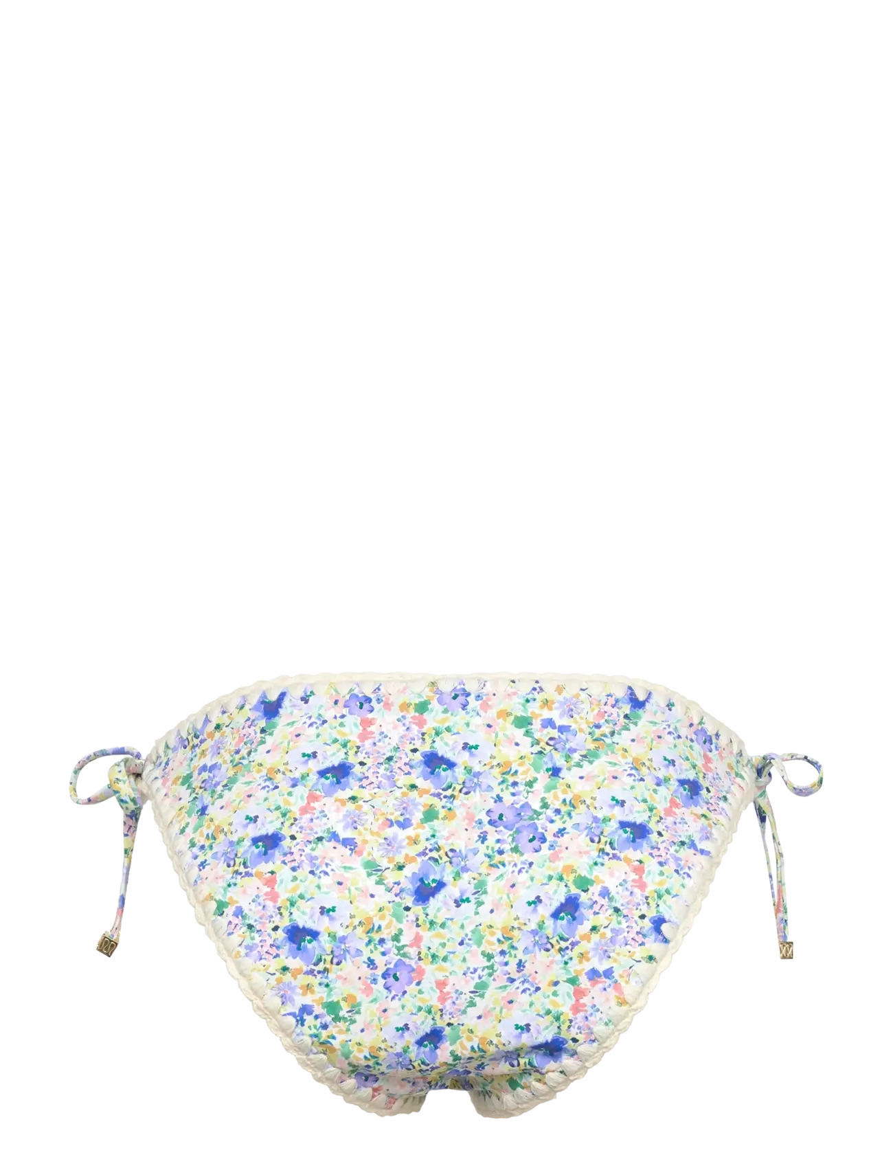 Malina - Ally crochet trimmed bikini bottoms - bikini ar sānu aukliņām - ditsy - 1