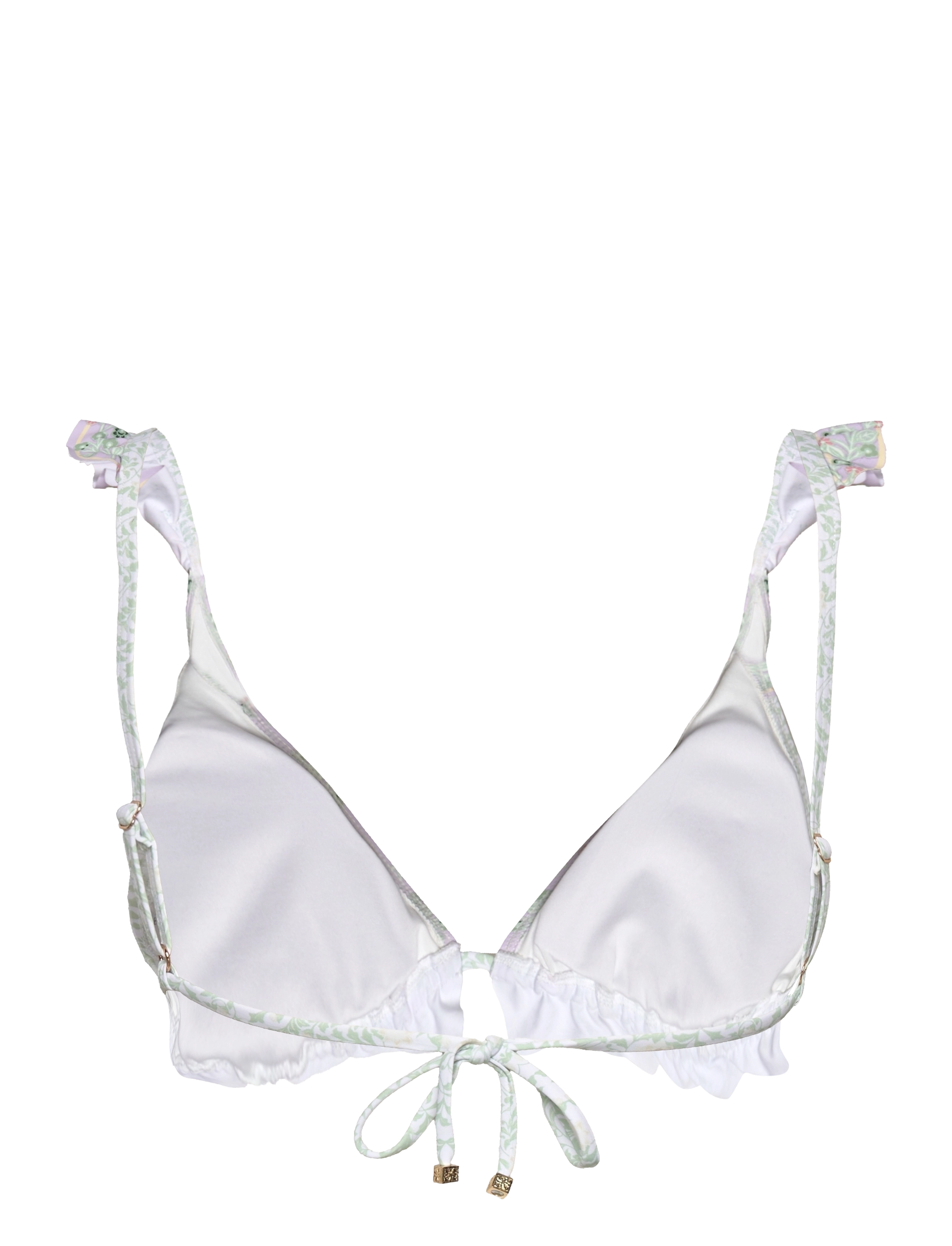 Malina - Florence printed triangle bikini top - floral mist mint - 1