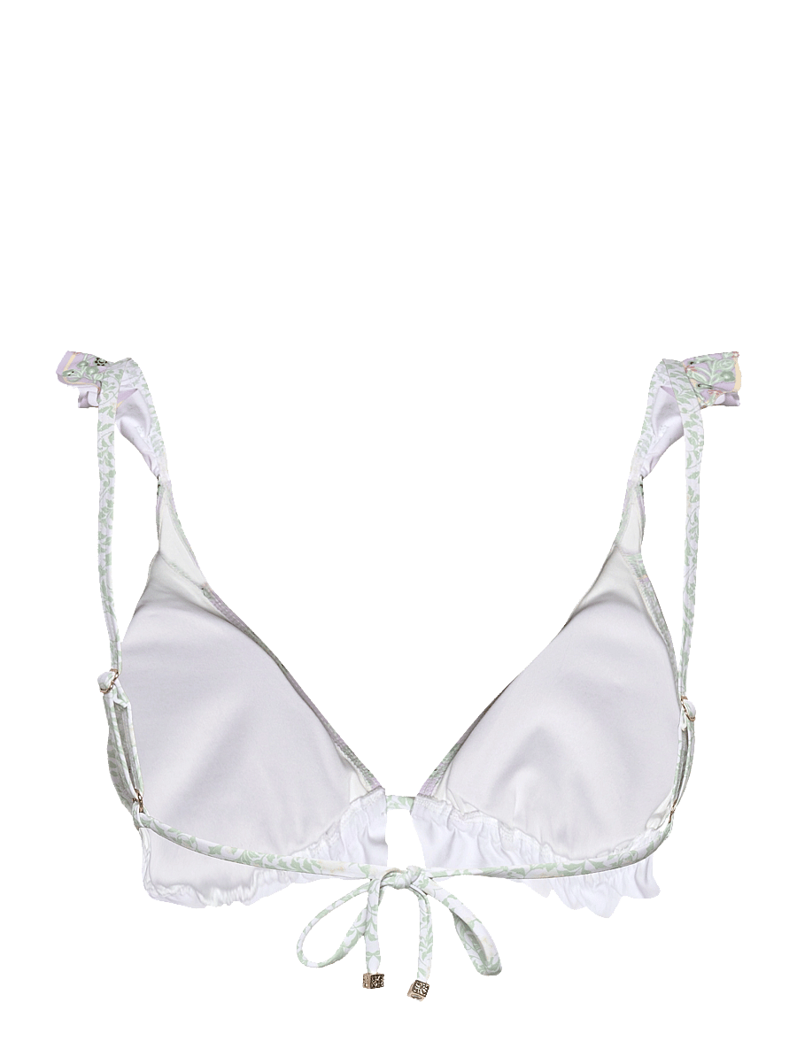 Malina - Florence printed triangle bikini top - floral mist mint - 1