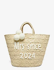 Malina - Bridal raffia tote 2024 - tote bags - cream - 1