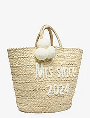 Malina - Bridal raffia tote 2024 - tote bags - cream - 3